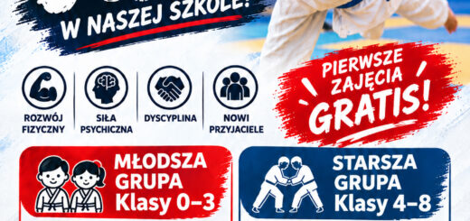 plakat zajęcia judo w naszej szkole